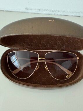 Gucci Cat aviatior sunglasses